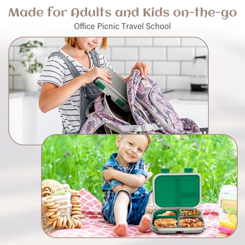 Stainless Steel Bento Box Kids (Green)