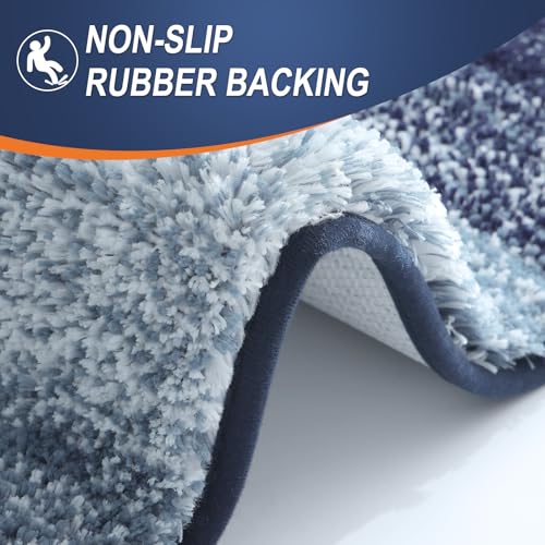 Bathroom Runner Rug 45x27 (45" X 27" / Airy Blue)