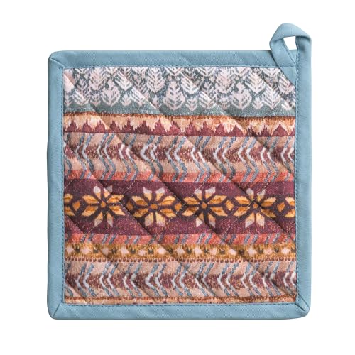 Pot Holders 100% Cotton Potholders (022 - Fair Isle / 8" x 8" (Pot Holder Pack of 1))