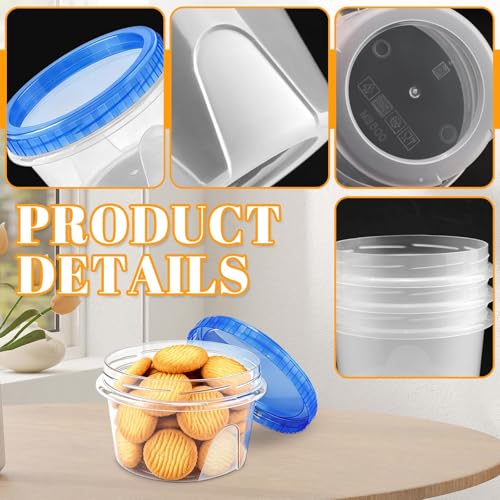 6 Pack Freezer Containers with Screw On Lids 16 Oz (16oz-6pack)
