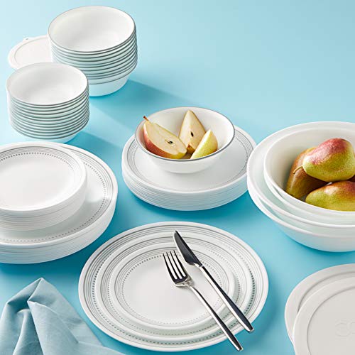 Vitrelle 78 Piece Service for 12 Dinnerware Set (78-Piece / Mystic Gray)
