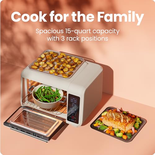 Air Fryer Toaster Oven Combo (Ivory)