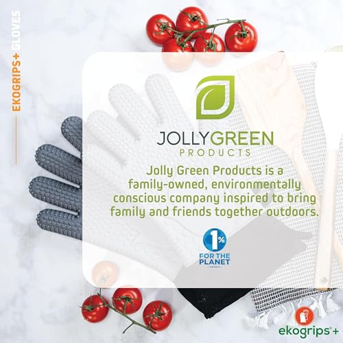 Ekogrips+ Premium Silicone Oven Mitts (Black / L/XL)