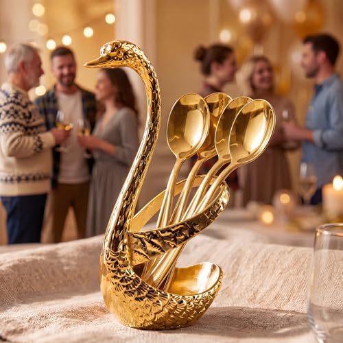 100 Pack Gold Plastic Spoons Disposable (Gold Spoons / 100)