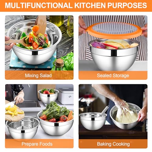Mixing Bowls with Visible Lid Sets of 6 (12 Count)