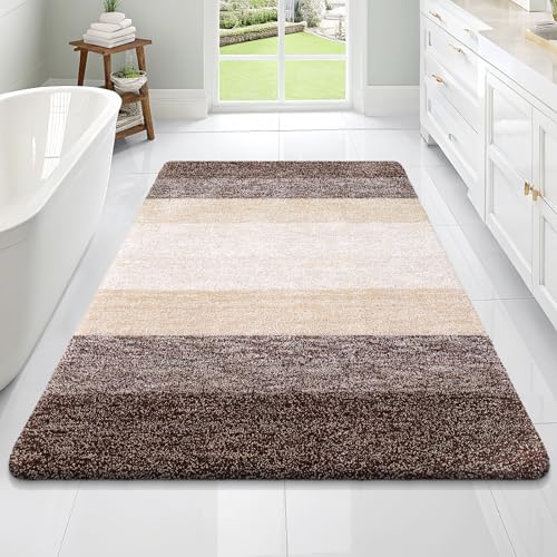 Large Bathroom Rugs Mat 70x46 (70" X 46" / Brown)