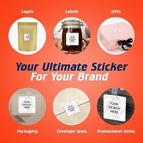 Custom Vinyl Stickers Your Image (100 Count)