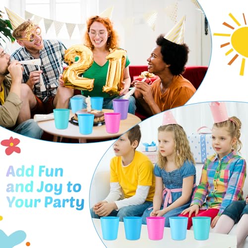 36 Pcs Kids Plastic Cups 8 oz Drinking Toddler Cups (Fresh)