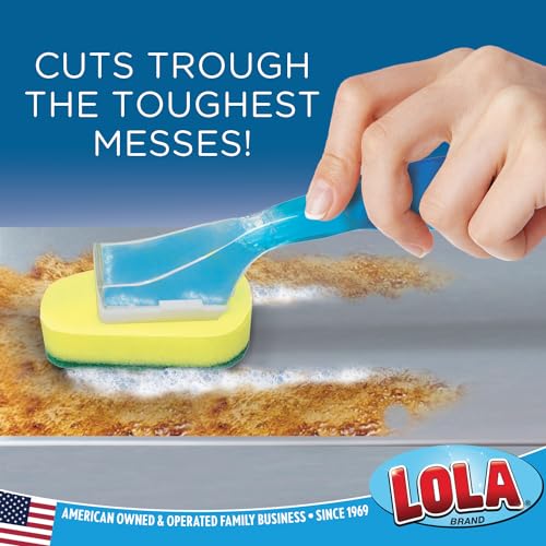 Dish Brush w Soap Dispenser Wand
