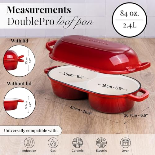 Dutch Oven For Sourdough Bread Baking (Red)