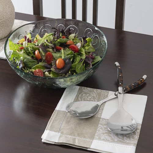 Laguiole Connoisseur Tortoise Shell Salad Servers Set (Tortoise Shell)