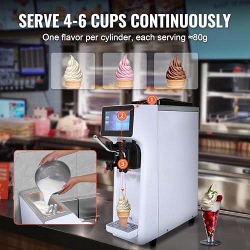 Commercial Ice Cream Machine 10.6 QT (Countertop 1 Flavors Flagship Model)