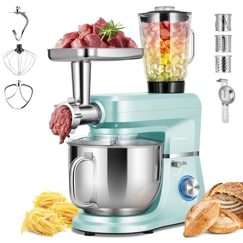 6-in-1 Stand Mixer, 8.5-Quart Tilt-Head Mixer, 10 Speeds, Blue (6-in-1 / Blue)
