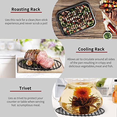 Roasting Rack with Integrated Feet (10*6.5inch)