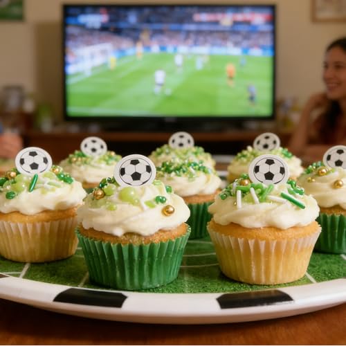 Edible Soccer Sprinkles for Cake Decorating (Soccer)
