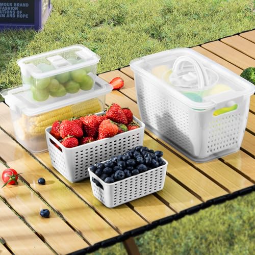 Produce containers for fridge (3pack white)