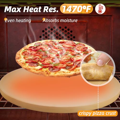 Pizza Stone 5 PCS Set (15" Round)