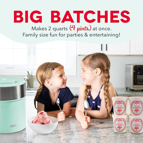 Deluxe Gelato & Ice Cream Maker (2 Quart / Aqua)