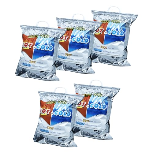 Hot and Cold Insulated Bags for Food Delivery (Large (Meal and Grocery Size))