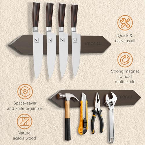 16" Magnetic Knife Strip (Dark-Magnetic / 15.94*2.60*0.91 inches)