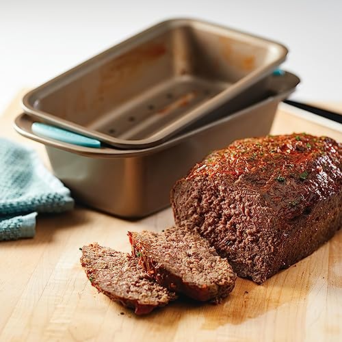 47578 Cucina Nonstick Bakeware Set with Grips Includes Nonstick Bread Pan