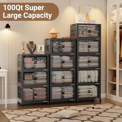 300Qt Stackable Storage Bins with Lid (3 Count)