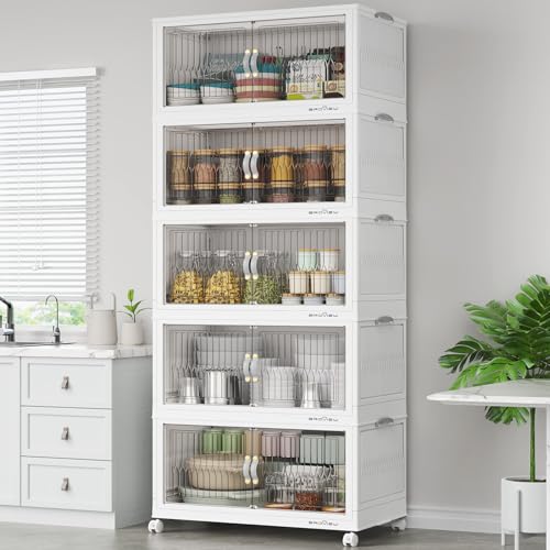 500Qt Stackable Storage Bins with Lid (5 Count)