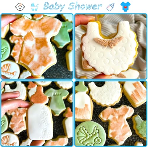 Baby Shower Cookie Cutters 8Pcs (Baby Shower 8Pcs)