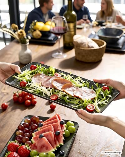 Serving Platters Set of 3 Sizes (Deep Forest)
