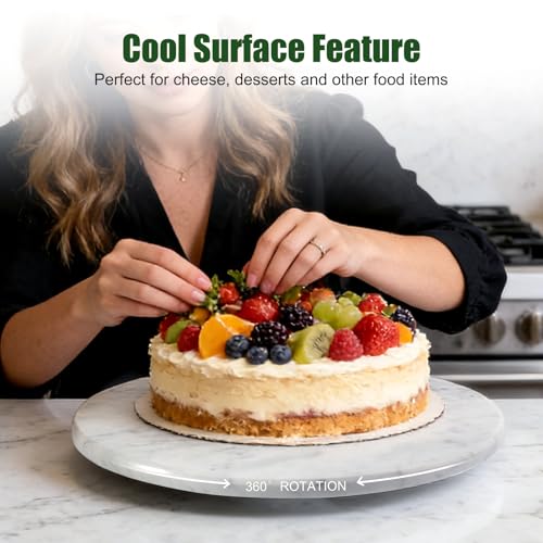 12" Marble Lazy Susan Turntable (Bianco Carrara / 12")