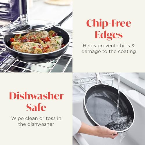 Orfeo 3QT Nonstick Saute Pan with Lid (3QT Saute Pan with Lid / Black)