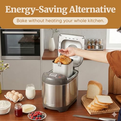 2 Lb Programmable Bread Maker (Stainless Steel)