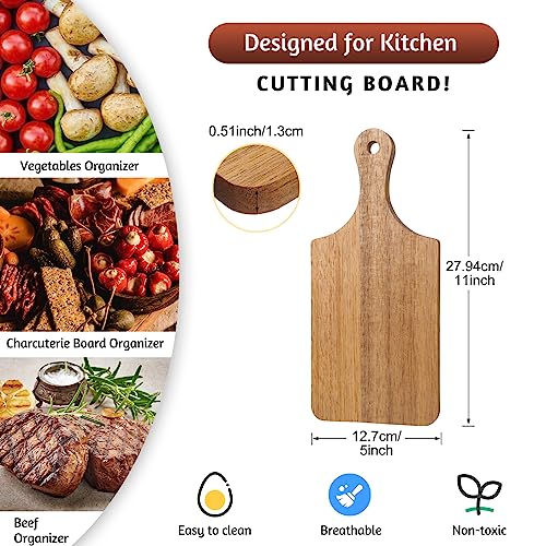 Thick Wood Cutting Boards for Chopping (11 x 5 inches)