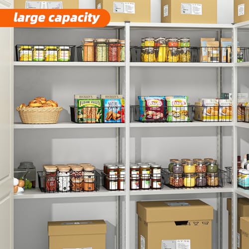 12 Pack Extra Large Wire Storage Baskets (12 pack)