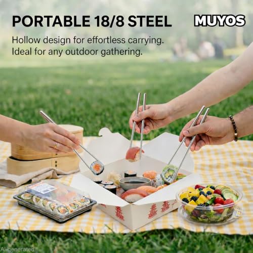 Stainless Steel Chopsticks (Silver)