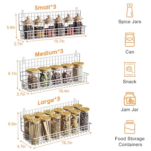 9 Tier Spice Rack Organizer with Door Hook