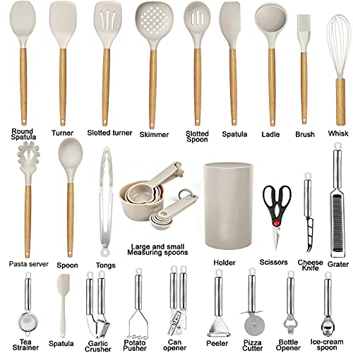 Kitchen Utensils Set (Khaki)