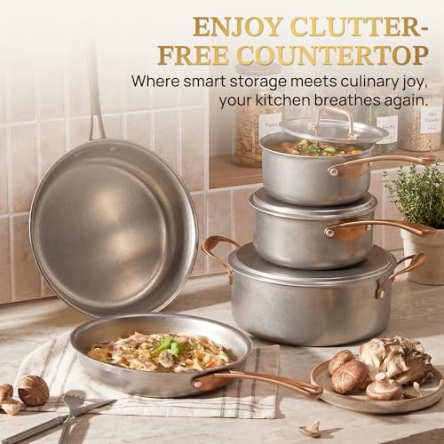 Pots and Pans Set 8 Pcs (8 Piece)