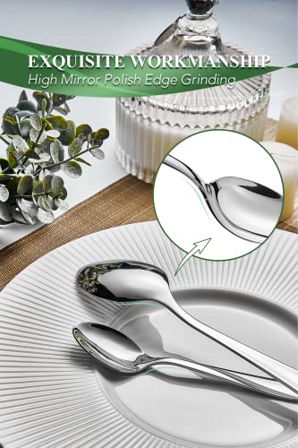 40 Piece Silverware Set for 8 (Silver)