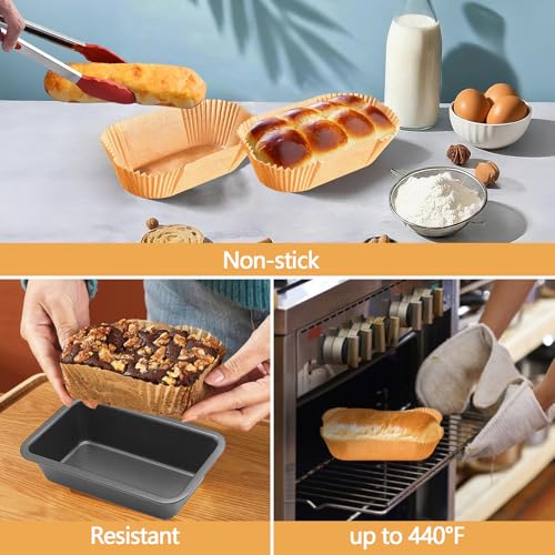 150 Pack 9x5 Inch Loaf Pan Liners (9x5in-Oval)