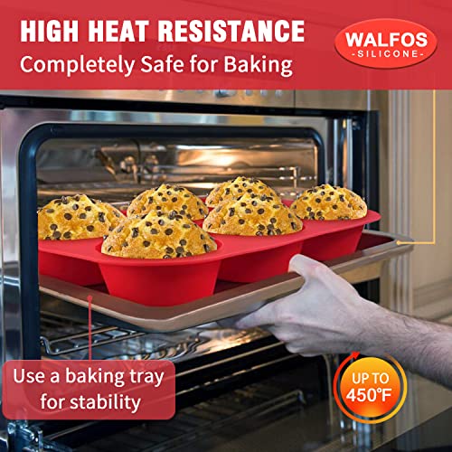 Silicone Texas Muffin Pan (1 Pc: 6 Cups, Jumbo)
