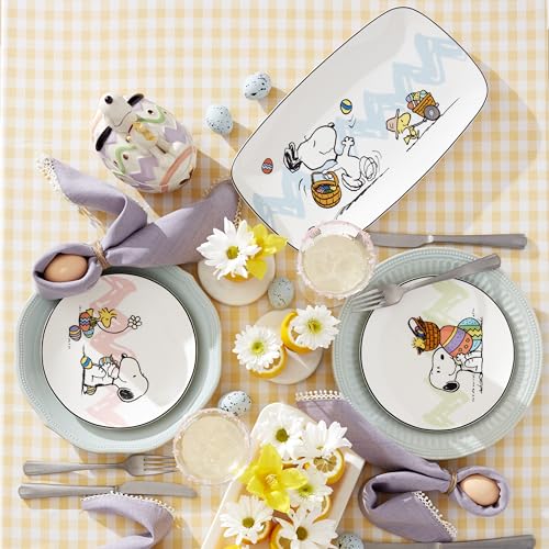 French Perle Scallop Ice Blue 12 (12-Piece Dinnerware Set / Ice Blue)