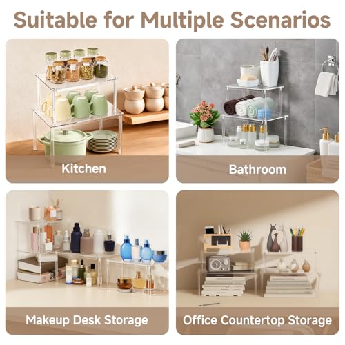 Clear Kitchen Cabinet Organizer (4 Count)