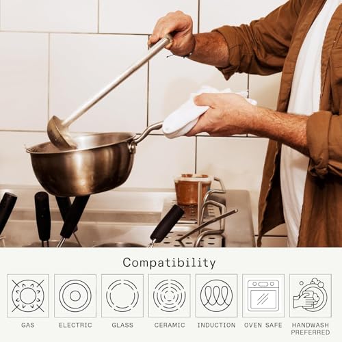 Cookware 2 Quart Stainless Steel Saucier Pan (2 QT)