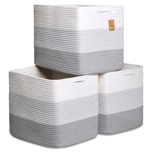 13x15x13 Kallax Storage Cubes Bins (3-Tone Gray / 15 x 13 x 13 (Kallax))