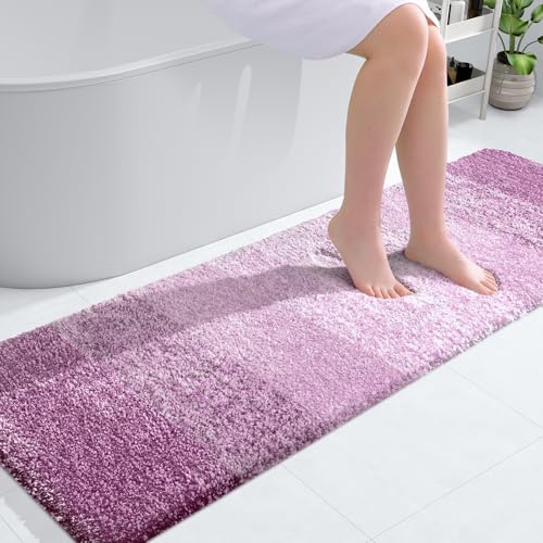 Bathroom Runner Rug 59x20 (59" X 20" / Pinkish-purple)