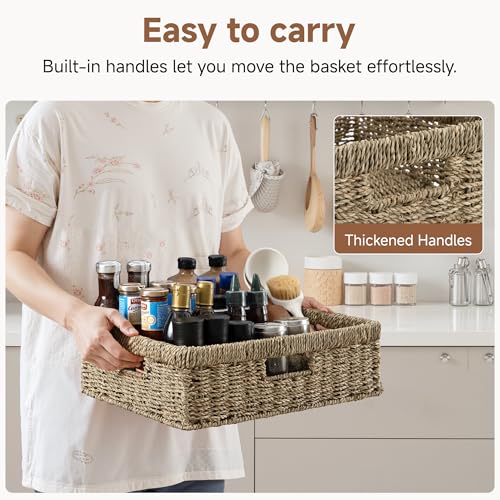 Pantry Baskets (Natural (Seagrass) / 15¼"L x 11¾"W x 4¾"H)
