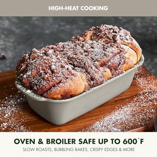 Premiere Ovenware Healthy Ceramic Nonstick 1 lb. Loaf Baking Pan (1 lb. Loaf Pan / Taupe)