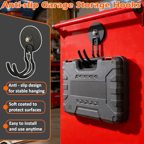 Updatde Magnetic Hooks (Updated 3.46in Magnet J Black Hooks 2PCS)
