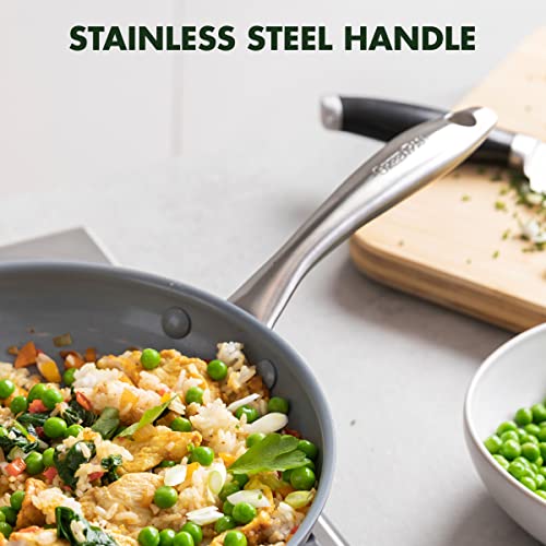 Lima Hard Anodized 12" Frying Pan Skillet with Lid (12" Frying Pan Skillet)